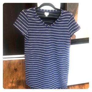 NEW Blue/White T-Shirt Dress